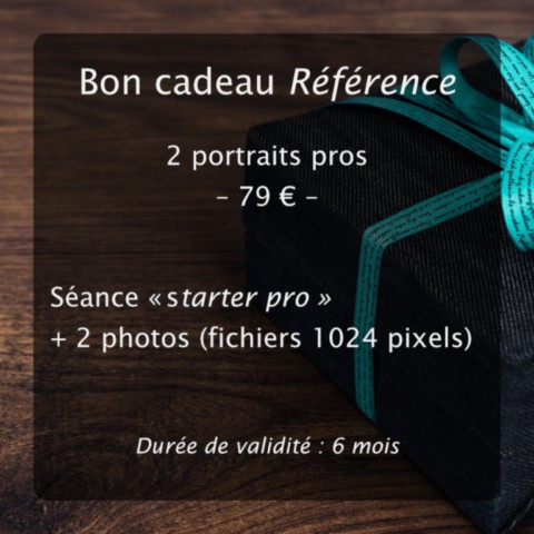 Bon cadeau portrait pro "Référence"