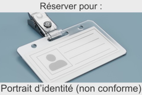 Photos pour badges professionnels, cartes de membre, dossiers pour l'école et l'université