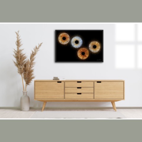 Tirage encadré - portrait d'iris