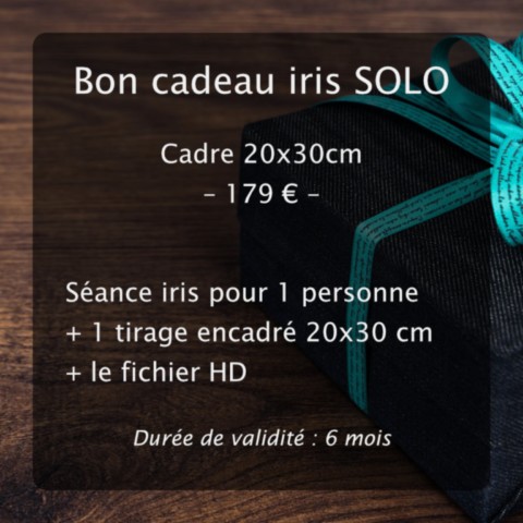 Bon cadeau séance iris SOLO