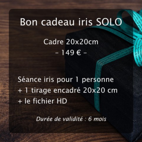 Bon cadeau séance iris SOLO