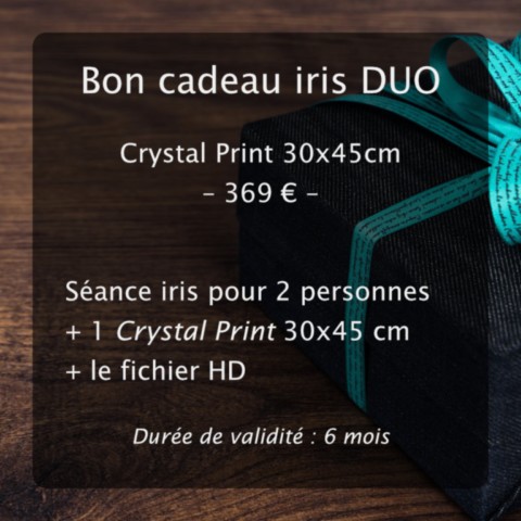 Bon cadeau séance iris DUO - Crystal Print